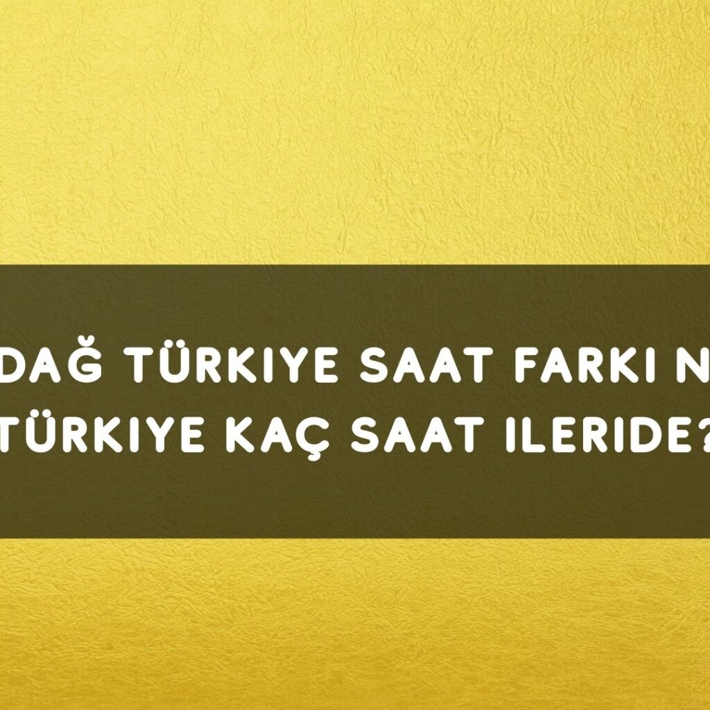 Karadağ Türkiye Saat Farkı Nasıl? Türkiye Kaç Saat İleride?